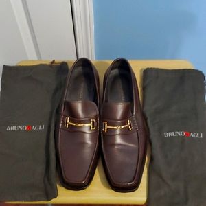 Bruno Magli brown loafers